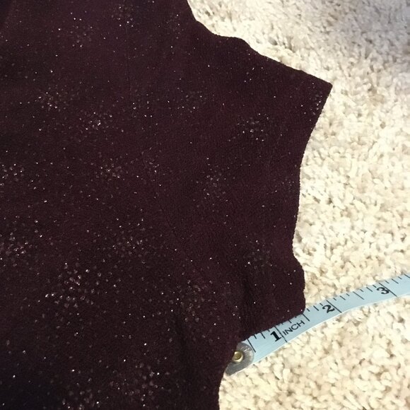 Long Dark Burgundy Fireworks Evening Maxi Dress - Picture 15 of 16